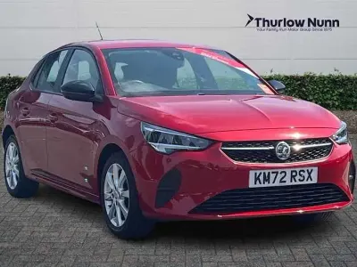 Used Vauxhall Corsa Design Edition 75 HP (55 kW) 2022 Crimson red Hatchback