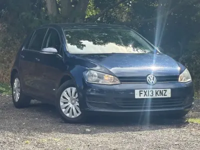Used VW Golf VII S 122 HP (89 kW) 2013 Blue Hatchback