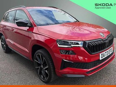 Used Skoda Karoq SportLine 150 HP (110 kW) 2023 Velvet red metallic SUV