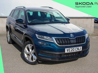 Used Skoda Kodiaq 110 HP (80 kW) 2020 Petrol blue metallic SUV