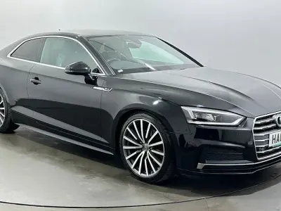 Used Audi A5 S-Line 150 HP (110 kW) 2019 Black Coupe
