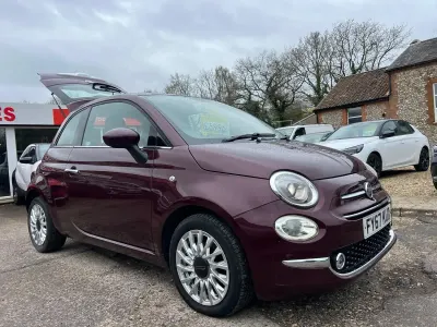 Used Fiat 500 Lounge 69 HP (50 kW) 2017 Red Hatchback