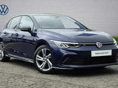 Used VW Golf VII R-line 150 HP (110 kW) 2021 Blue Hatchback