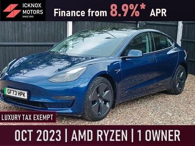 Blue Used 2023 Tesla Model 3 Long Range RWD Sedan | £22,295 (Fair price)