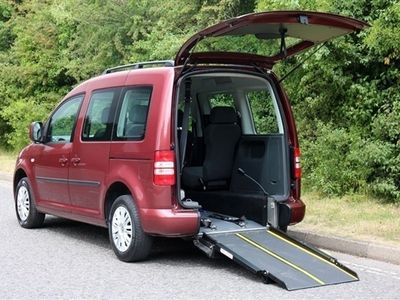 used VW Caddy Maxi C20 4 Seat Wheelchair Accessible Disabled Access Ramp Car With Swivel Seat