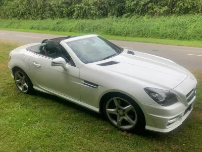 Used Mercedes SLK250 AMG 2014 White Cabriolet