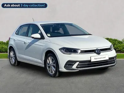 Begagnad VW Polo Style 95 HK (69 kW) 2023 Vit Halvkombi