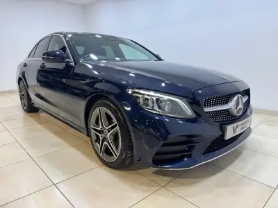 Used Mercedes C300 AMG line 2020 Blue Sedan