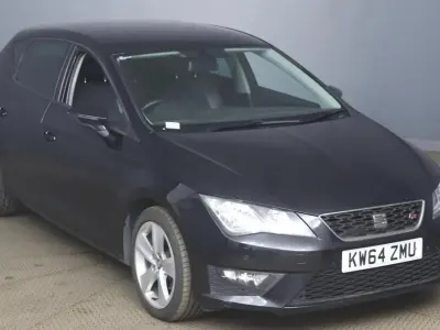 Usado Seat Leon FR 150 CV (110 kW) 2015 Negro Utilitario