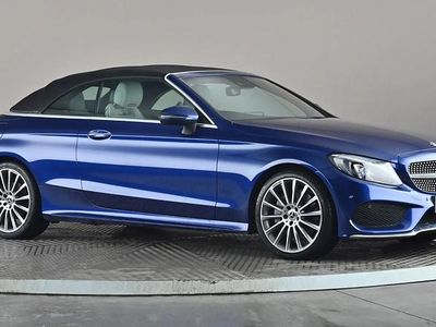 Used Mercedes C250 AMG Line Premium Plus 204 HP (150 kW) 2017 Blue Cabriolet
