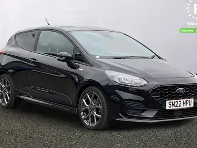 Begagnad Ford Fiesta ST-Line 125 HK (91 kW) 2021 Svart Halvkombi