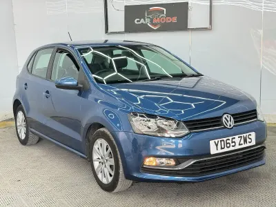 Used VW Polo SE 75 HP (55 kW) 2015 Blue Hatchback