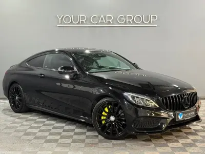 Used Mercedes C250 AMG line 204 HP (150 kW) 2016 Black Coupe
