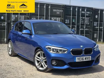 Used BMW 120 M Sport 177 HP (130 kW) 2016 Blue Hatchback