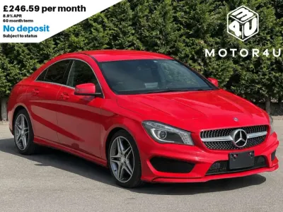 Used Mercedes CLA180 AMG line 2015 Red Coupe