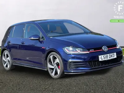 Used VW Golf VII GTI 230 HP (169 kW) 2018 Blue Hatchback