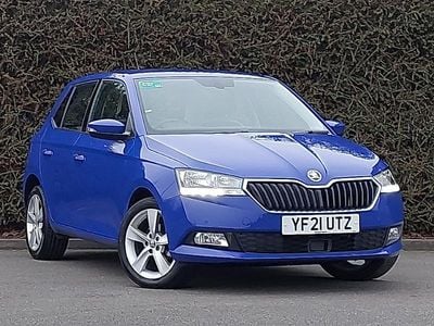 Used Skoda Fabia SE L 95 HP (69 kW) 2021 Blue Hatchback