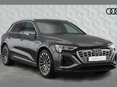 Begagnad Audi Q8 e-tron S-Line 250 kW (340 HK) 2024 Grå SUV