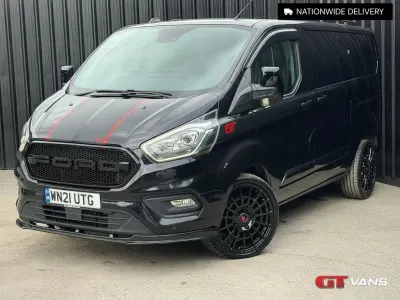 Used Ford Transit Custom Limited 130 HP (95 kW) 2021 Black Van