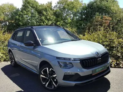 New Skoda Fabia Design Edition 85 HP (62 kW) 2026 Smokey silver metallic black magic pearl effect Hatchback