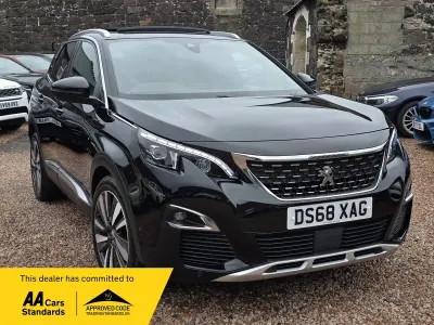 Used Peugeot 3008 GT-line 130 HP (95 kW) 2018 Black SUV