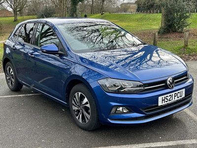 Used VW Polo Match 95 HP (69 kW) 2021 Blue Hatchback