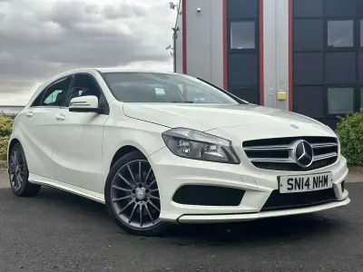 Used Mercedes A220 AMG 170 HP (125 kW) 2014 White Hatchback