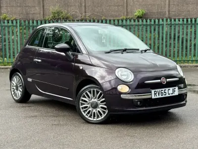 Used Fiat 500 Lounge 69 HP (50 kW) 2015 Blue Hatchback