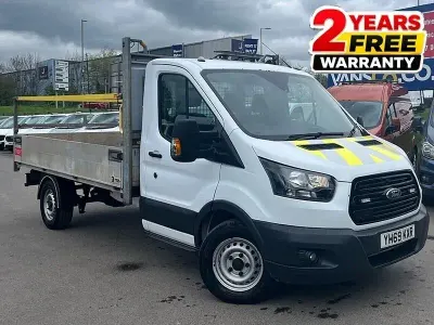 Used Ford Transit S 130 HP (95 kW) 2019 White Cabriolet
