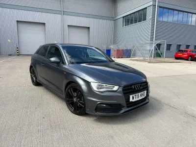 Used Audi A3 S-Line 110 HP (80 kW) 2015 Grey Hatchback
