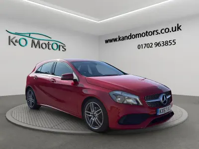 Used Mercedes A160 AMG line 102 HP (75 kW) 2017 Red Hatchback