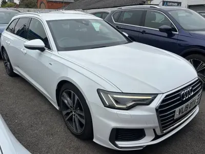 Used Audi A6 S-Line 204 HP (150 kW) 2019 White Estate