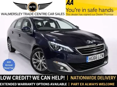 Second-hand Peugeot 308 SW Allure 120 CP (88 kW) 2017 Albastru Break