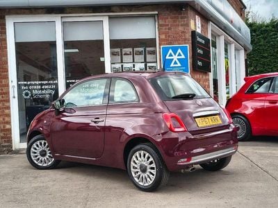 Used Fiat 500 Lounge 69 HP (50 kW) 2017 Red Hatchback