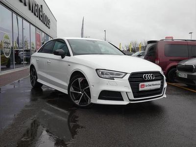 Used Audi A3 Black Edition 113 HP (83 kW) 2019 White Sedan