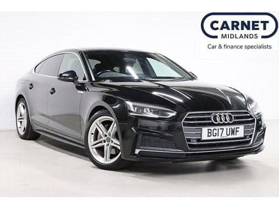 Black Used 2017 Audi A5 S-Line Hatchback | £13,699 (Fair price)