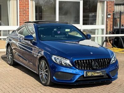 Second-hand Mercedes C200 AMG Line Premium 184 CP (135 kW) 2016 Albastru Coupe