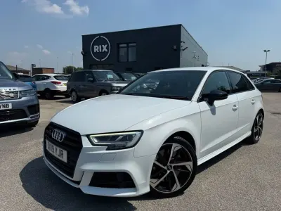 Used Audi S3 Sportback Black Edition 300 HP (220 kW) 2019 White Hatchback