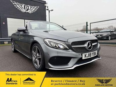 Used Mercedes C220 AMG Line Premium Plus 2018 Grey Cabriolet