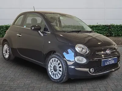 Used Fiat 500 Lounge 69 HP (50 kW) 2017 Black Hatchback