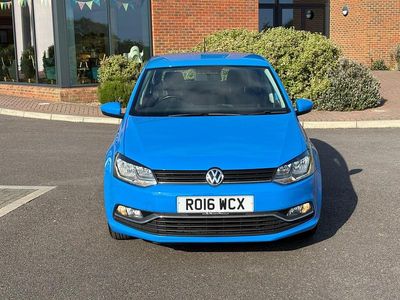 Used VW Polo SE 60 HP (44 kW) 2016 Blue Hatchback