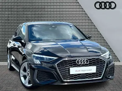 Used Audi A3 S-Line 150 HP (110 kW) 2023 Black Sedan