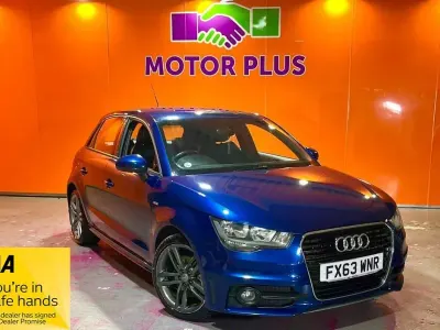 Used Audi A1 Sportback S-Line 105 HP (77 kW) 2013 Blue Hatchback