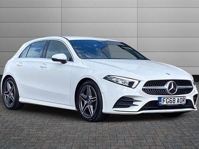 Used Mercedes A200 AMG line 163 HP (119 kW) 2018 White Hatchback
