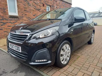 Used Peugeot 108 Active 68 HP (50 kW) 2017 Black Hatchback