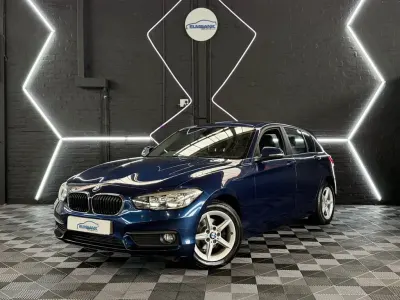 Used BMW 118 Sport Line 136 HP (100 kW) 2018 Blue Hatchback