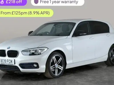 Used BMW 118 Sport Line 136 HP (100 kW) 2019 White Hatchback