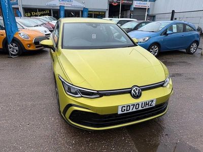 Used VW Golf VII R-line 150 HP (110 kW) 2021 Yellow Hatchback