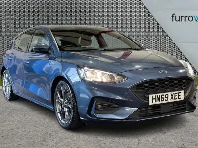 Used Ford Focus ST-Line 123 HP (90 kW) 2019 Blue Hatchback