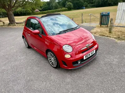 Used Abarth 500C 135 HP (99 kW) 2014 Red Cabriolet